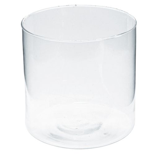 Vaso de vidro cilindro de vidro vaso de flores decoração de vidro A15cm Ø15cm