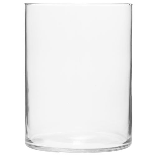 Vaso de vidro alto cilindro de vidro vaso de flores de vidro Ø15cm Alt.20cm