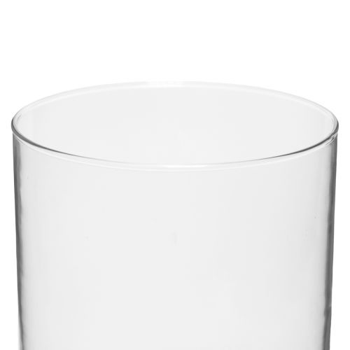 Floristik24 Vaso de vidro alto cilindro de vidro vaso de flores de vidro Ø15cm Alt.20cm