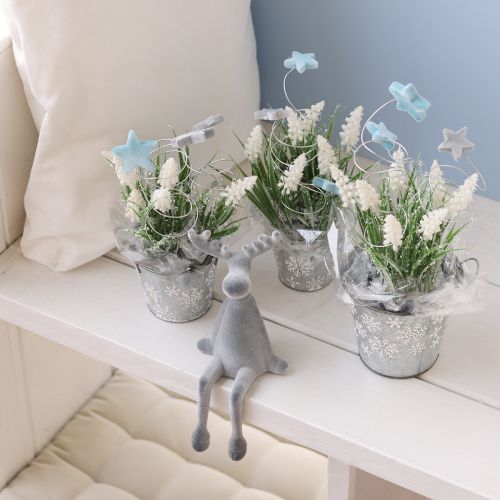 Itens Elk Decorative Edge Sitter H31cm Cinza 3 peças