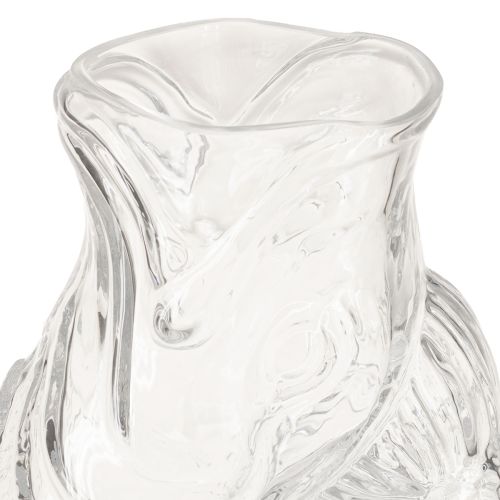 Itens Vaso de vidro em formato de peixe decorativo para uma decoração harmoniosa do ambiente, 24,5 cm