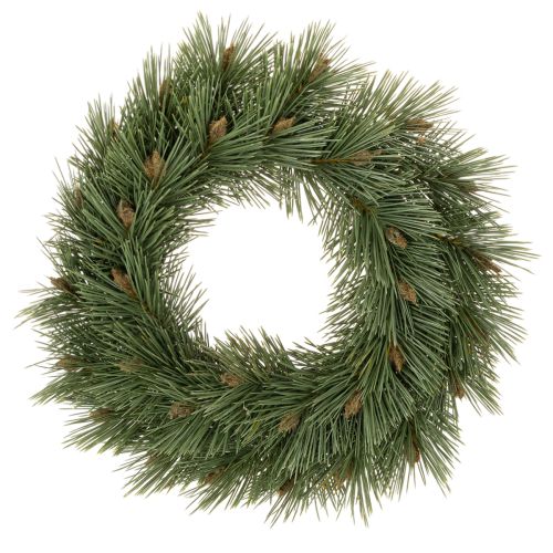 Coroa artificial de ramos de pinheiro com pequenas pinhas, 40 cm comprar | Floristik24.pt