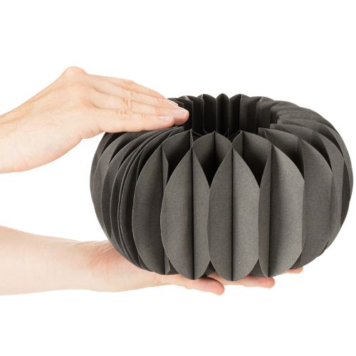 Itens Anel decorativo de papel em formato de abóbora com favo de mel, 24 cm, 4 peças