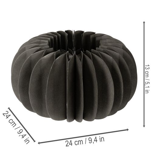 Anel decorativo de papel em formato de abóbora com favo de mel, 24 cm, 4 peças | Floristik24.pt