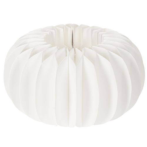 Anel de papel em formato de favo de mel, formato de abóbora redonda grande, 24 cm, pacote com 4 unidades, ideal para flores secas e decoração de outono.