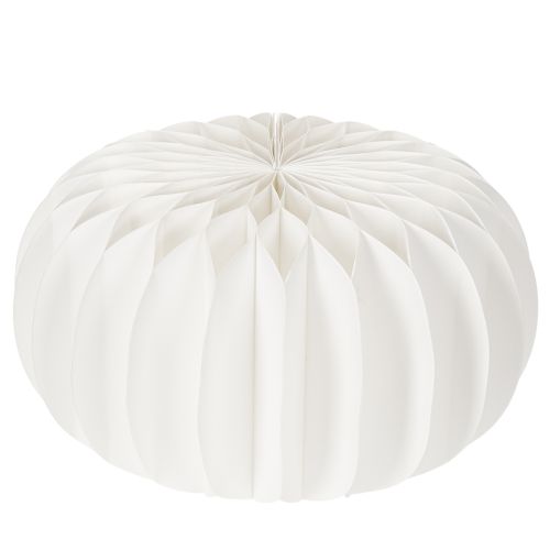 Anel de papel em formato de favo de mel, formato de abóbora redonda grande, 24 cm, pacote com 4 unidades, ideal para flores secas e decoração de outono. | Floristik24.pt