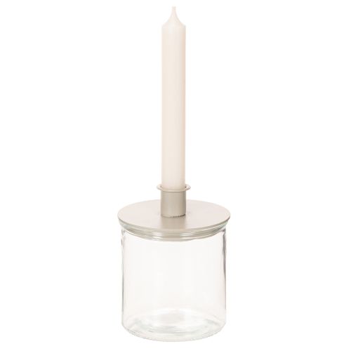 Vaso cilíndrico de vidro, transparente, versátil, 10 cm, conjunto de 3 peças | Floristik24.pt