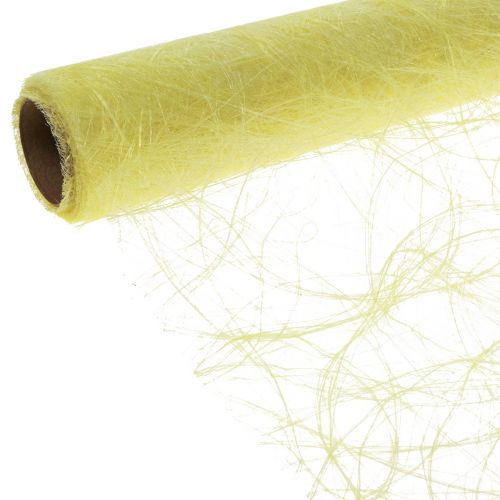 Caminho de mesa Deco fleece Sizoweb amarelo 30cm 5m