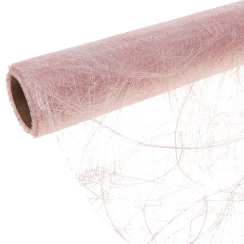 Caminho de mesa Deco fleece Sizoweb rosa 30cm 5m