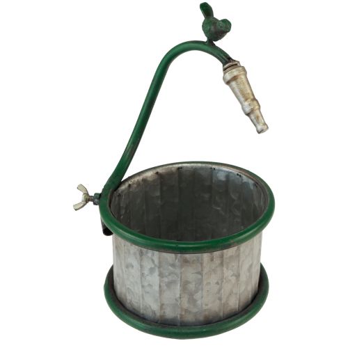 Itens Plantador de metal chuva barril pássaro decoração de varanda Ø15,5cm