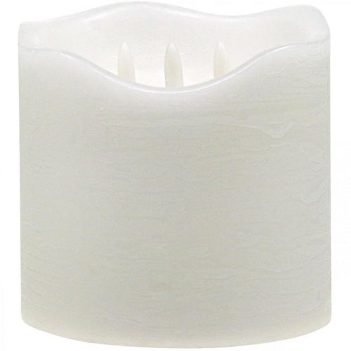Floristik24 Vela LED grande cera branca para temporizador de bateria Ø14,5cm H15cm
