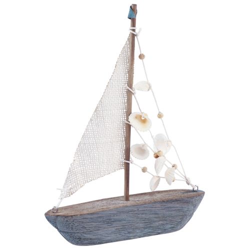 Decoração de veleiro veleiro madeira vintage 18×3,5×24cm