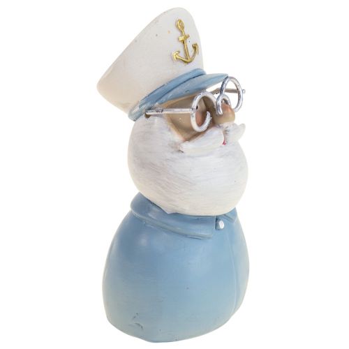 Floristik24 Figura de decoração marítima capitão com óculos decoração de verão Alt.11,5cm