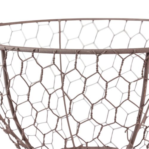 Itens Cesto de arame para pendurar cesto suspenso metal ferrugem Ø21cm