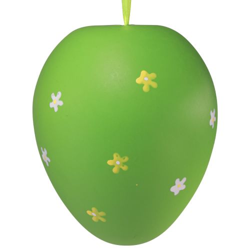Floristik24 Ovos de Páscoa grandes para pendurar ovos de plástico 11×14,5cm 6 un