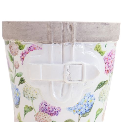 Floristik24 Botas de borracha plantador vaso de flores visual de cerâmica Alt 17,5cm
