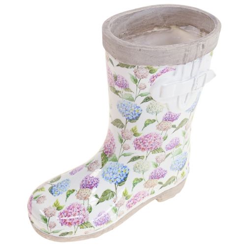 Floristik24 Botas de borracha plantador vaso de flores visual de cerâmica Alt 17,5cm