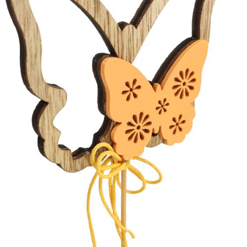 Itens Bujão flor borboleta bujão decorativo madeira 8,5x7cm 12 peças