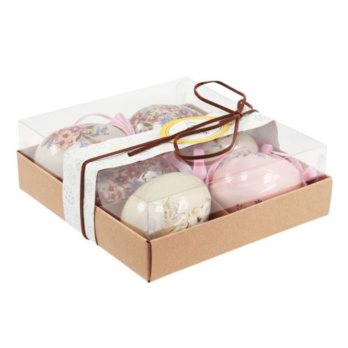 Floristik24 Ovos de Páscoa decorativos para pendurar com motivos 4,5×6,5cm 6 un