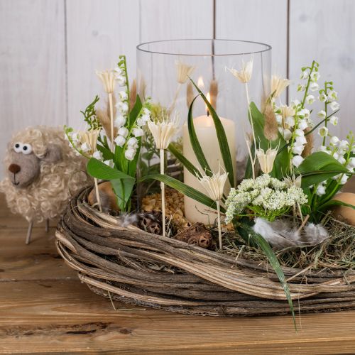 Floristik24 Snowdrop com bola de grama 24cm