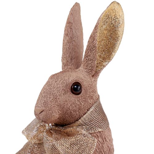 Itens Coelhinho da Páscoa decoração coelhinho com laço marrom decoração de Páscoa 25cm