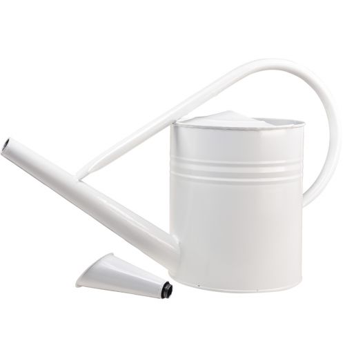 Floristik24 Regador decorativo metal decorativo branco 67 cm 1 peça