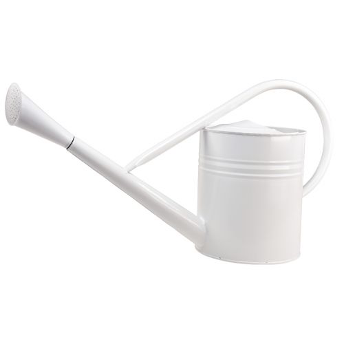 Floristik24 Regador decorativo metal decorativo branco 67 cm 1 peça