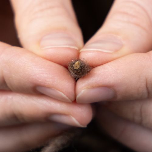 Itens Fio de lã para pavio, marrom, 55m, cordão decorativo para arranjos florais e artesanato.