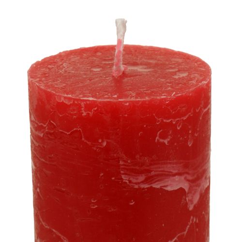 Itens Velas vermelhas velas grandes em bastão cor sólida 50x300mm 4 un