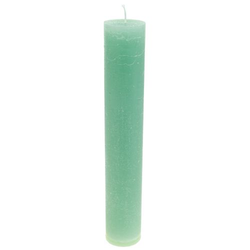 Velas verdes, grandes velas de cor sólida, 50x300mm, 4 peças