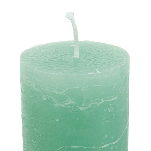 Itens Velas verdes, grandes velas de cor sólida, 50x300mm, 4 peças