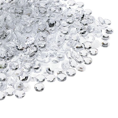 Floristik24 Diamantes acrílicos Ø4mm claro 110g