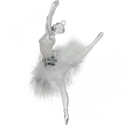 Floristik24 Decorações de árvore, decorações de advento, pingente de bailarina 12,5-14 cm 3 unidades