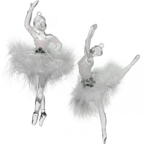 Decorações de árvore, decorações de advento, pingente de bailarina 12,5-14 cm 3 unidades