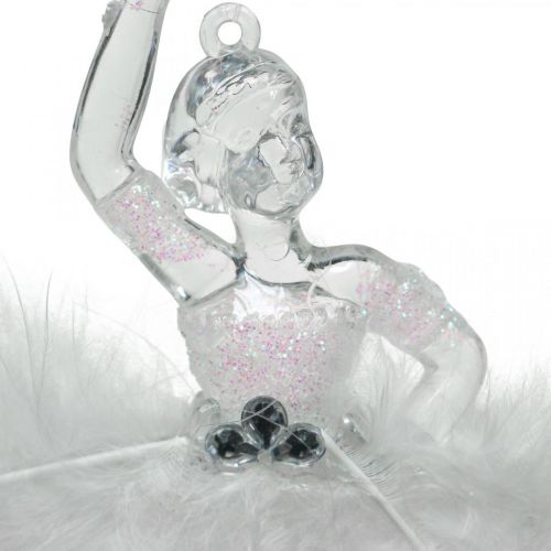 Floristik24 Decorações de árvore, decorações de advento, pingente de bailarina 12,5-14 cm 3 unidades