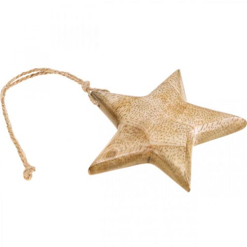 Itens Decoração de advento, estrela de madeira, estrela de decoração de Natal Alt.9cm 3 unidades