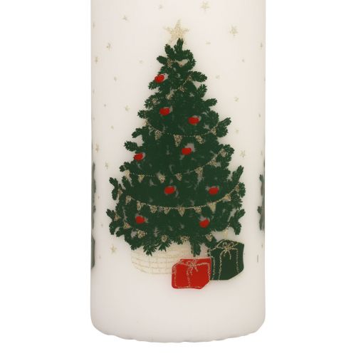 Itens Vela do calendário do advento Vela de Natal branca 150/65mm