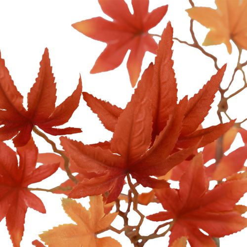 Floristik24 Bordo japonês artificial, bordo japonês laranja vermelho 60 cm
