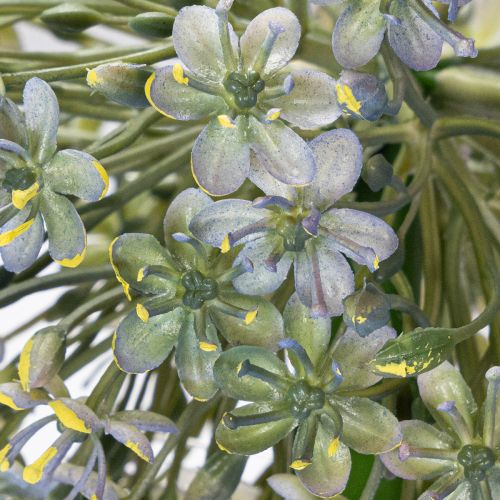 Itens Ramo artificial de alho-poró florido, aparência realista, 90 cm