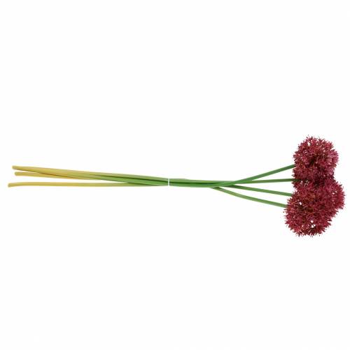 Floristik24 Cebola decorativa Allium malva artificial Ø7cm Alt.58cm 4 unidades