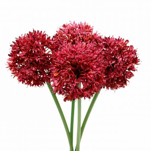 Floristik24 Cebola decorativa Allium malva artificial Ø7cm Alt.58cm 4 unidades