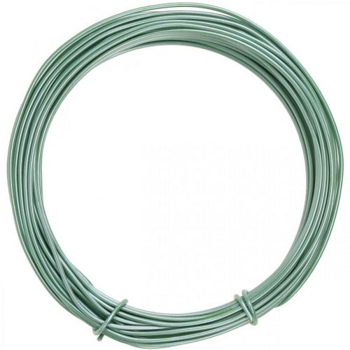 Floristik24 Fio de alumínio Ø2mm Verde Mate 100g 12m