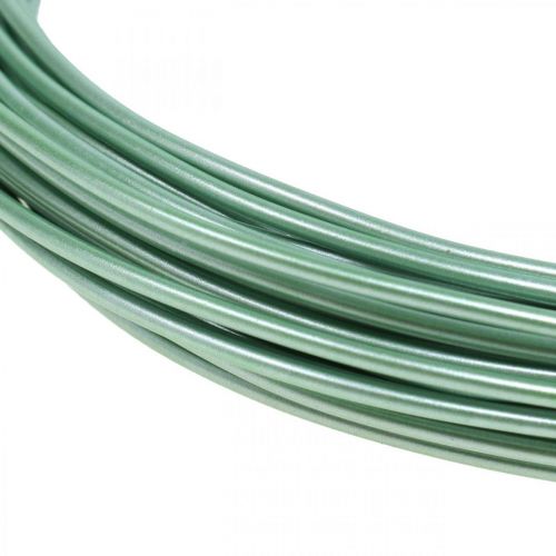 Floristik24 Fio de alumínio Ø2mm Verde Mate 100g 12m