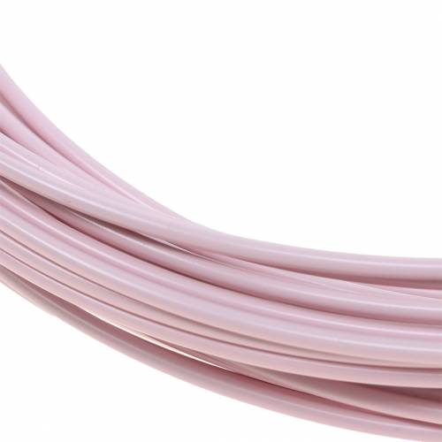 Itens Fio de alumínio Ø2mm rosa pastel 100g 12m
