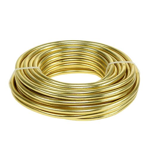 Floristik24 Fio de alumínio 5mm 500g ouro