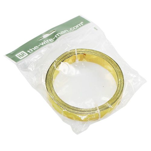 Floristik24 Arame liso dourado fosco 20mm 5m