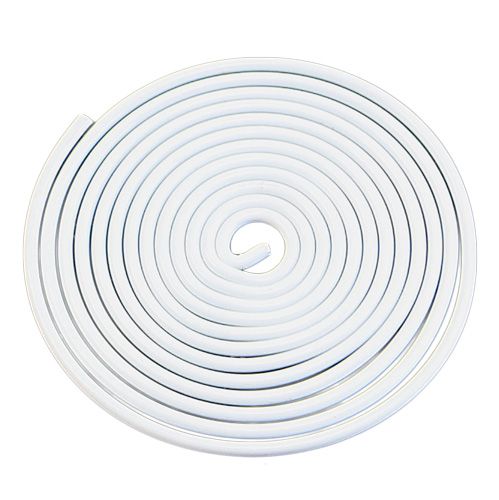 Floristik24 Parafuso de fio de alumínio parafuso de metal branco 2mm 120cm 2pcs