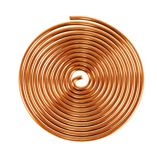 Floristik24 Verme de fio de alumínio Verme de metal Laranja 2mm 120cm 2pcs