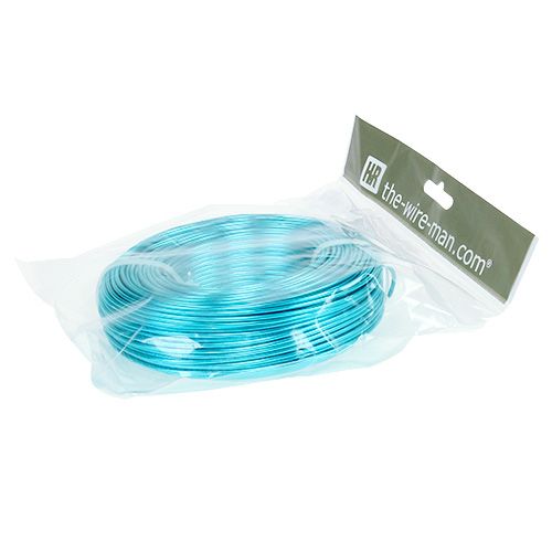 Itens Fio de alumínio Ø2mm 500g 60m turquesa