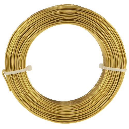 Itens Fio de alumínio 2mm fio artesanal fio decorativo dourado 60m 500g